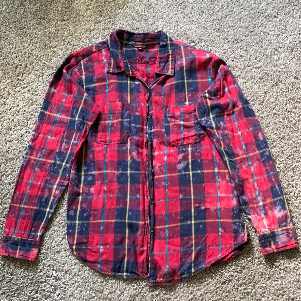 Adorable Plaid Faded Flannel | Size XS